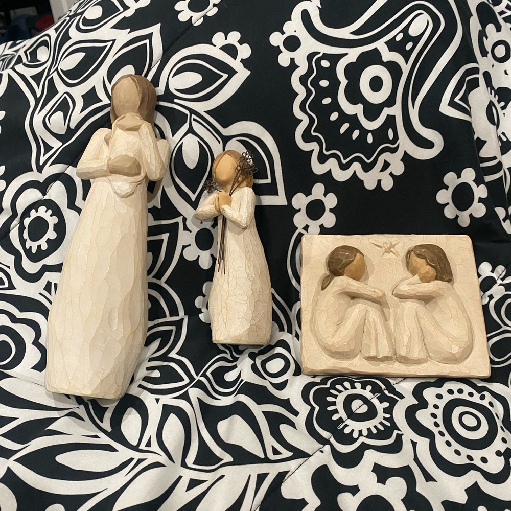 Demdaco Willow Tree Friendship Plaque angel of friendship and angel of mine